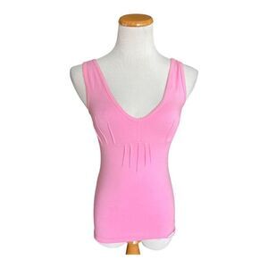 NWT Womens Extreme Intimo Imported Notch Front Slimming Tank Top - Sz S (38)